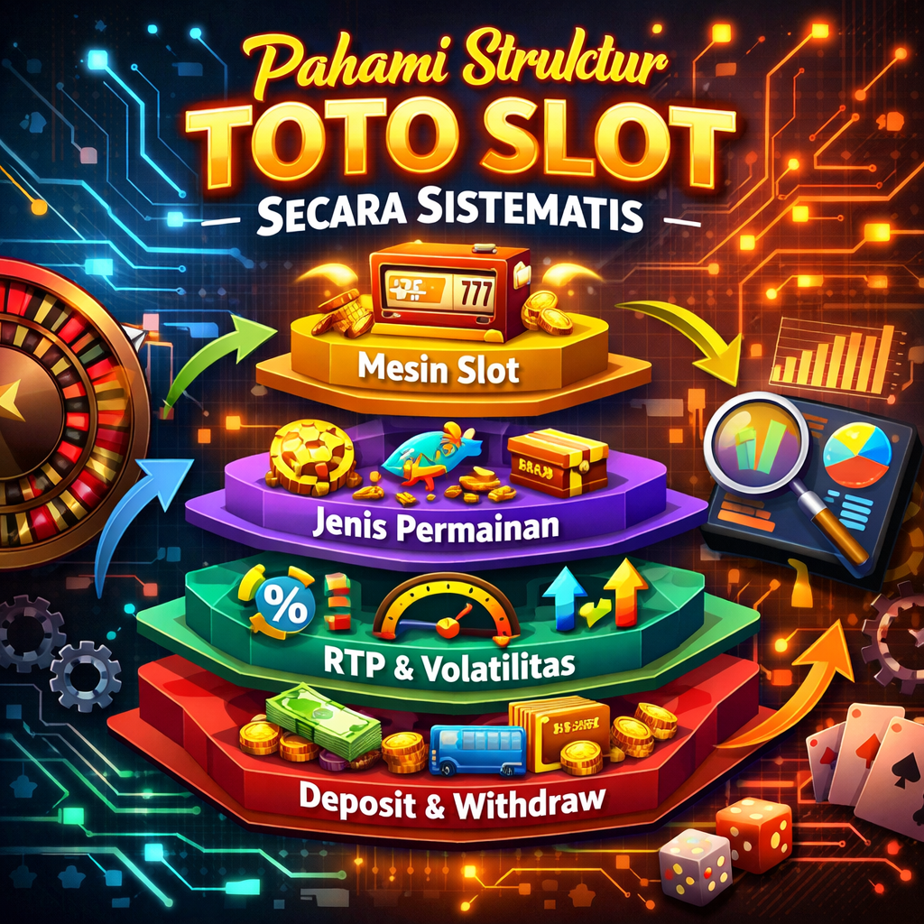 Pahami struktur toto slot secara sistematis: aturan, taruhan, RTP, bonus, dan risiko dibahas ringkas supaya kamu lebih siap main dan tidak mudah tertipu.